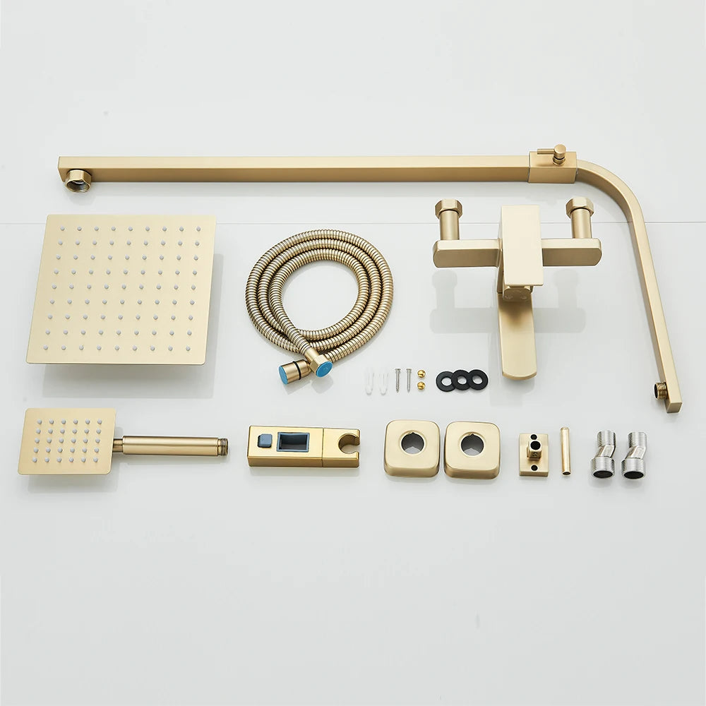 3-in-1 Rain Shower System with Handheld & Tub Spout