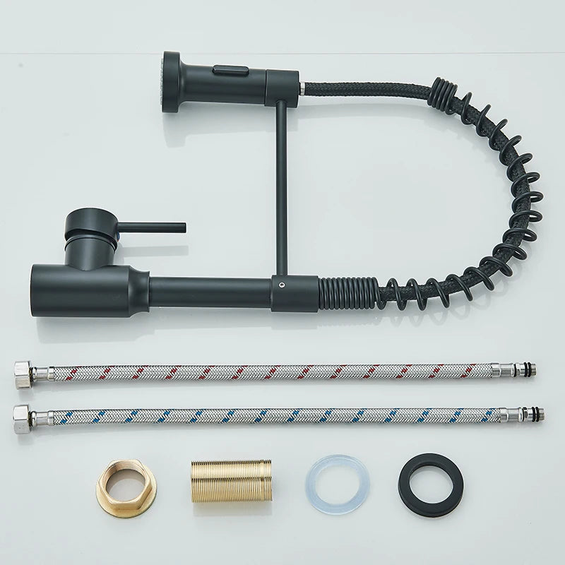 Pull Down Kitchen Faucet with 360° Swivel