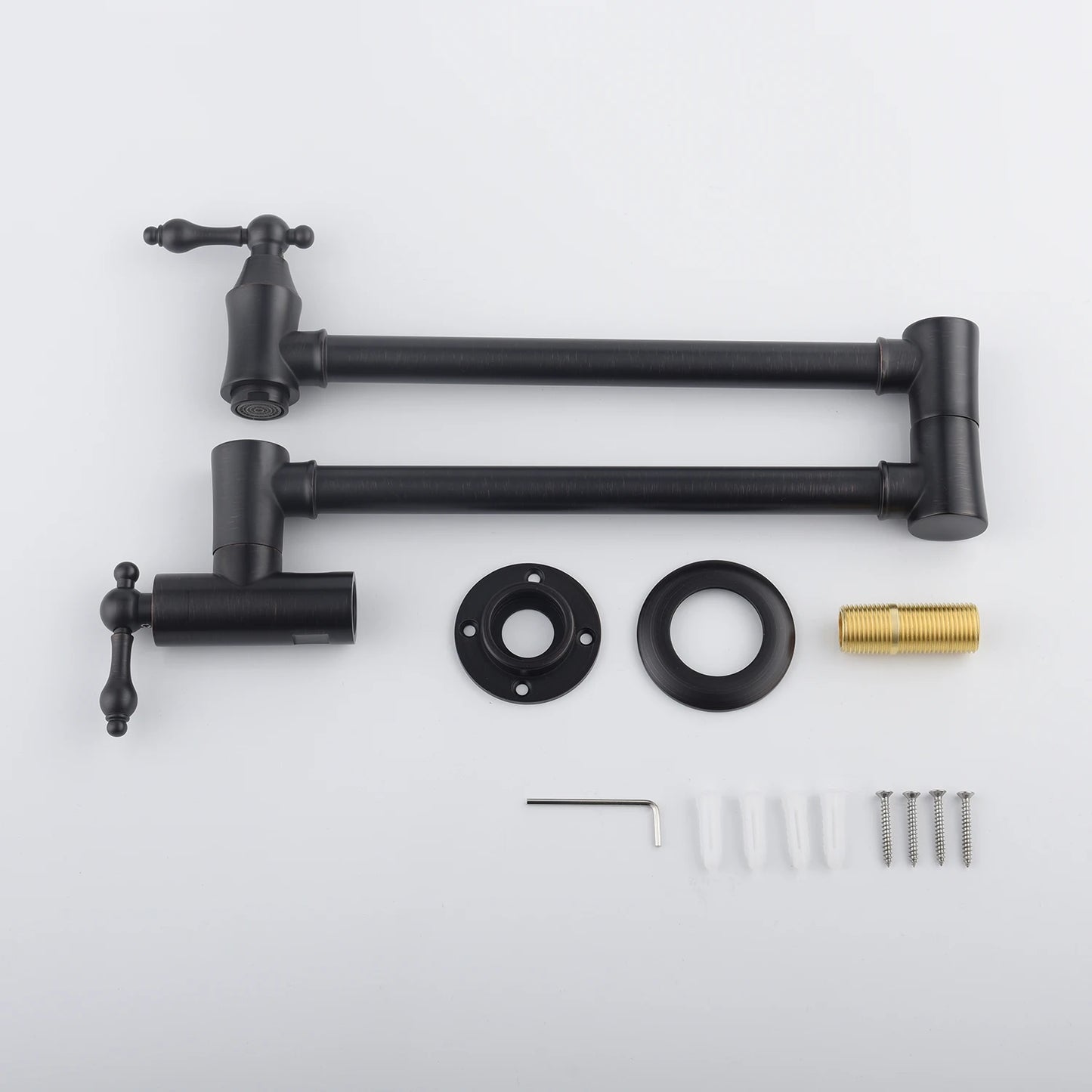 Wall Mounted Pot Filler - Foldable Swing Arm Kitchen Faucet
