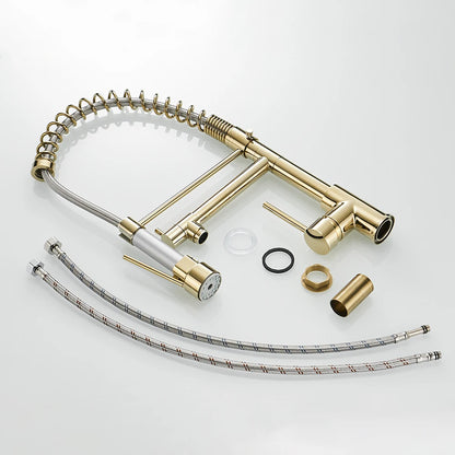Pull Out Spring Spout Kitchen Faucet