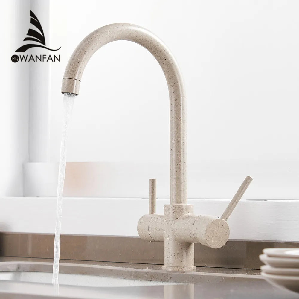 WF-0180 - Dual Handle 3-Way Kitchen Filter Faucet