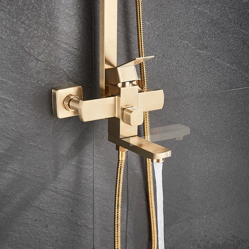 Wall Mount with Rotating Tub Spout