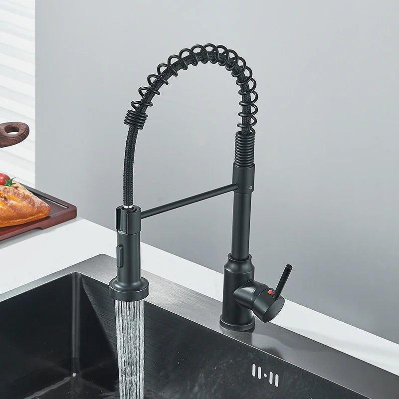 Pull Down Kitchen Faucet with 360° Swivel