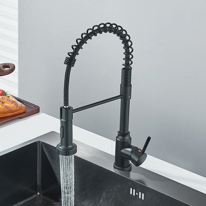 Pull Down Kitchen Faucet with 360° Swivel