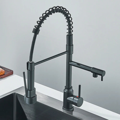 Kitchen Faucet with Pull Down Spring Sprayer
