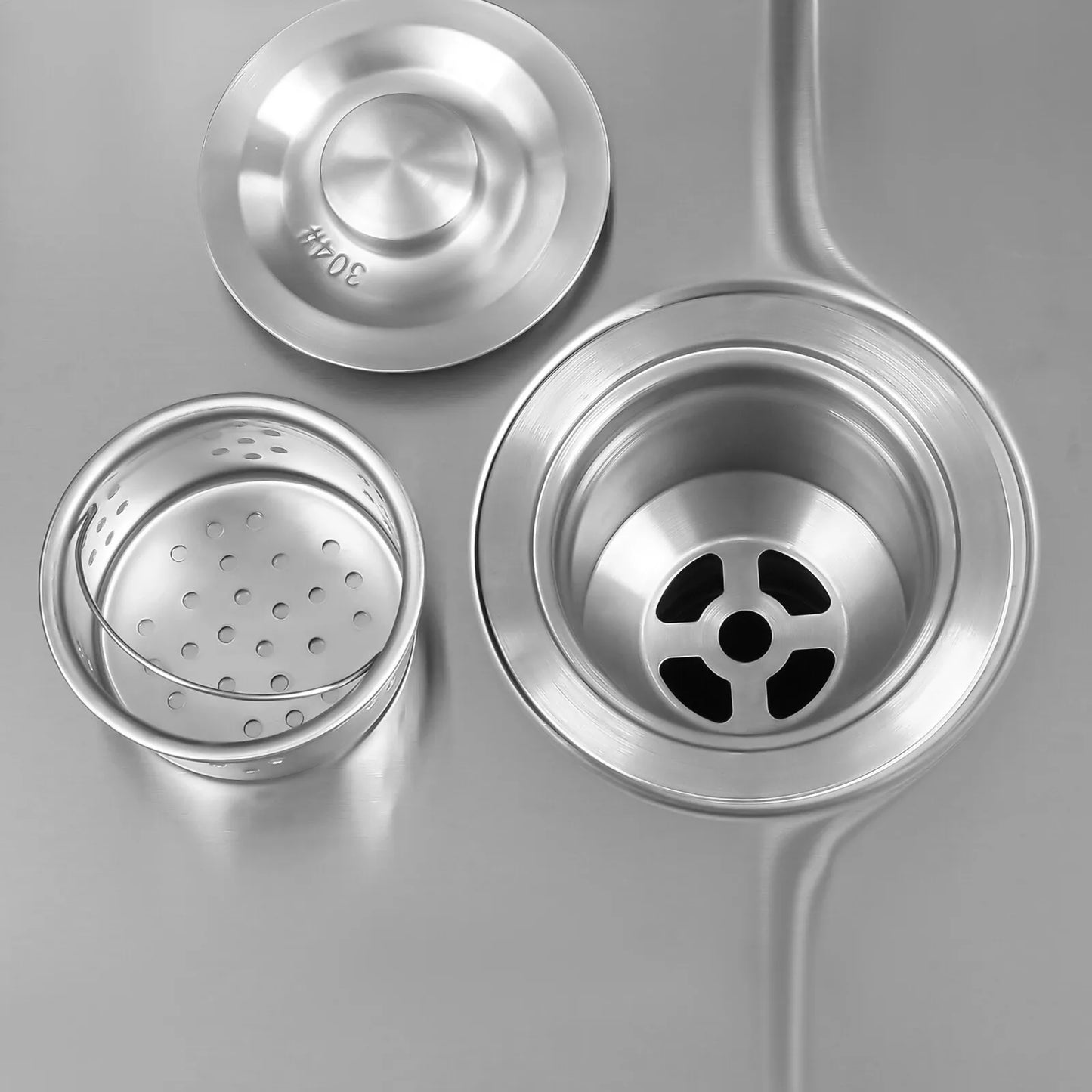 Freestanding Stainless Steel Utility Sink with Faucet