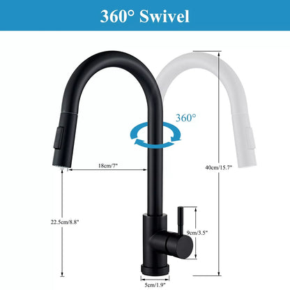 Smart Sensor Pull-Out Kitchen Faucet with Dual Sprayer