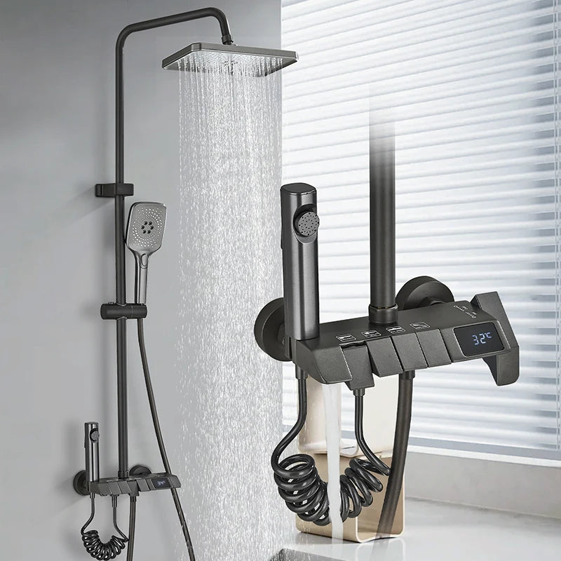 Rozin Piano Series - Smart Digital Rainfall Shower System