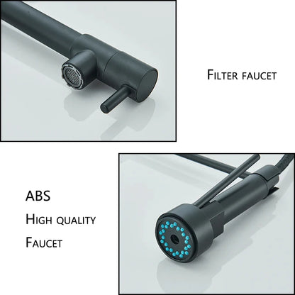 AquaFlow Pro - Dual-Mode Pull Down Kitchen Sink Faucet