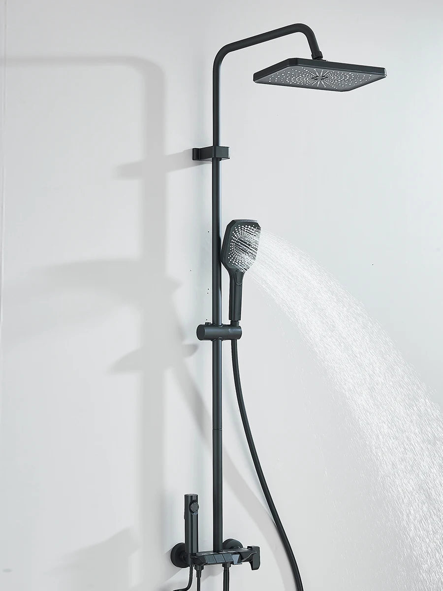 Piano 4-Way Luxury Shower System - Rain Shower & Bidet Faucet Kit