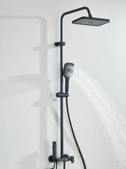 Piano 4-Way Luxury Shower System - Rain Shower & Bidet Faucet Kit
