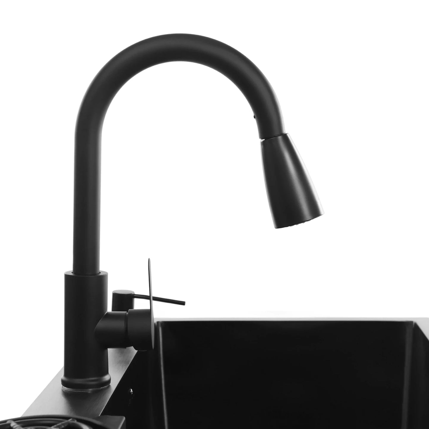 Stainless Steel Kitchen Sink with Faucet & Cup Washer