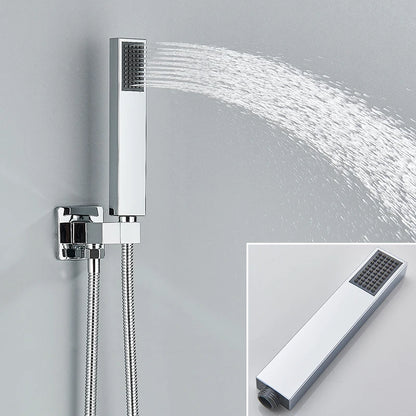 AuraStream - Chrome Concealed Rainfall Shower System with Handheld