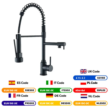AquaFlow Pro - Dual-Mode Pull Down Kitchen Sink Faucet