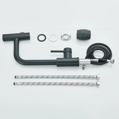 Waterfall Pull-Out Kitchen Sink Mixer Faucet