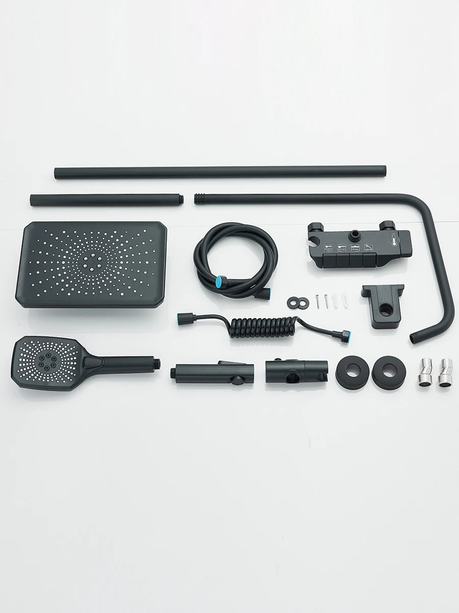 Piano 4-Way Luxury Shower System - Rain Shower & Bidet Faucet Kit