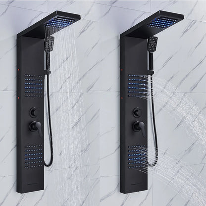 AuraLux LED Shower Panel Tower - Rain & Waterfall Massage Column