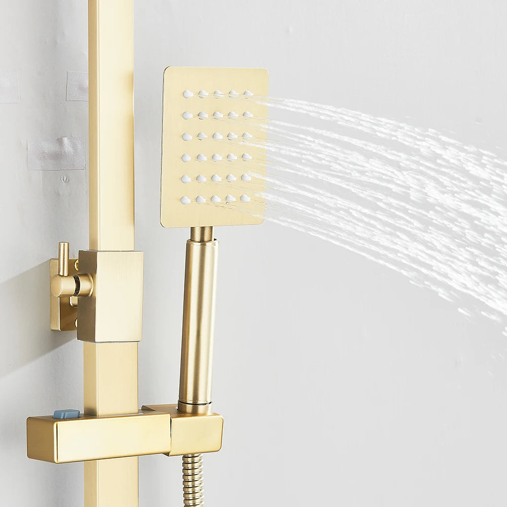 3-in-1 Rain Shower System with Handheld & Tub Spout
